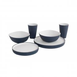 Outwell Gala 2 Person Dinner Set Navy Night - Service