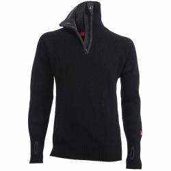Ulvang Rav Sweater W/zip - Black/Charcoal Melange - Str. S - Bluse
