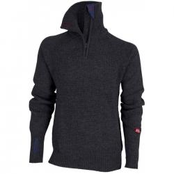 Ulvang Rav Sweater W/zip - Charcoal Melange/Mid Blue - Str. S - Striktrøje