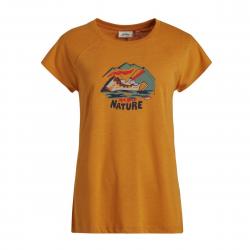 Lundhags Tived Fishing T-shirt W - Gold - Str. XL - T-shirt