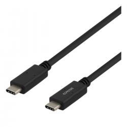 Deltaco Usb-c - Usb-c Cable, 5gbit/s, 5a, 1m, Black - Ledning