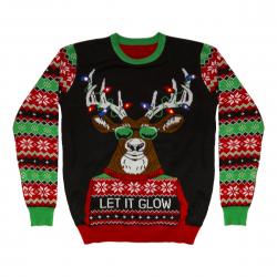 Nordichcul Led Christmas Sweater, Battery, Large - Trøje