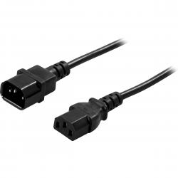 Deltaco Extension Cable, Pc & Display Straight Iec C13- Iec C14, 2m - Kedel