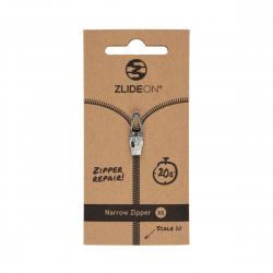 Zlideon Narrow Zipper Xs - Silver - Str. XS - Lynlås