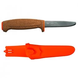 Morakniv flydende kniv med serrated knivsblad - orange