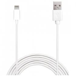 USB-A - Lightning MFI kabel, 2m, hvid - Ledning