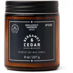 Gentlemen's Hardware Candle Bergamot & Cedar 8oz - Lys