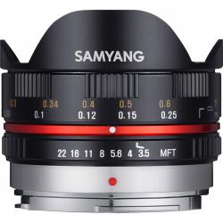 Samyang 7.5mm f/3.5 Fish-Eye MFT (Black) - Kamera objektiv