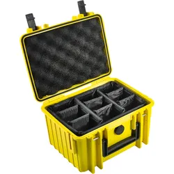 B&W Outdoor Cases BW Outdoor Cases Type 2000 YEL RPD (divider system) - Kuffert B&W Outdoor Cases BW Outdoor Cases Type 2000 YEL RPD (divider system) - Kuffert
