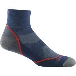 Darn Tough Light Hiker 1/4 Lightweight With Cushion Denim Xl - Strømper - Str L - Str XL