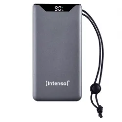 Intenso Powerbank 10.000 mAh PD/QC USB-A/USB-C inkl. USB-C kabel - Grå - Powerbank Intenso Powerbank 10.000 mAh PD/QC USB-A/USB-C inkl. USB-C kabel - Grå - Powerbank