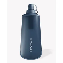 LifeStraw Peak Squeeze Bottle 1L - Mountain Blue - Str. 1L - Drikkeflaske