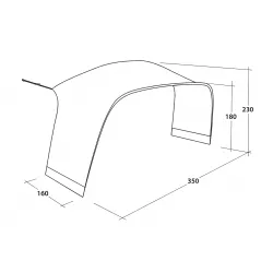 Outwell Wakefield L Tent Connector - Tilbehør til telte Outwell Wakefield L Tent Connector - Tilbehør til telte