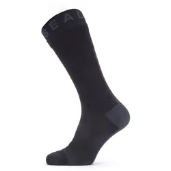 Sealskinz Waterproof All Weather Mid Length Sock W - Black/Grey - Str. XL - Strømper Sealskinz Waterproof All Weather Mid Length Sock W - Black/Grey - Str. XL - Strømper