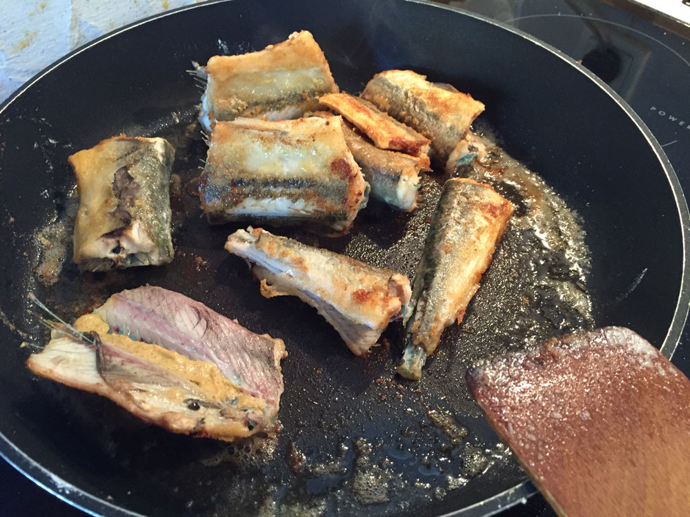 Hornfisk stegt på pande